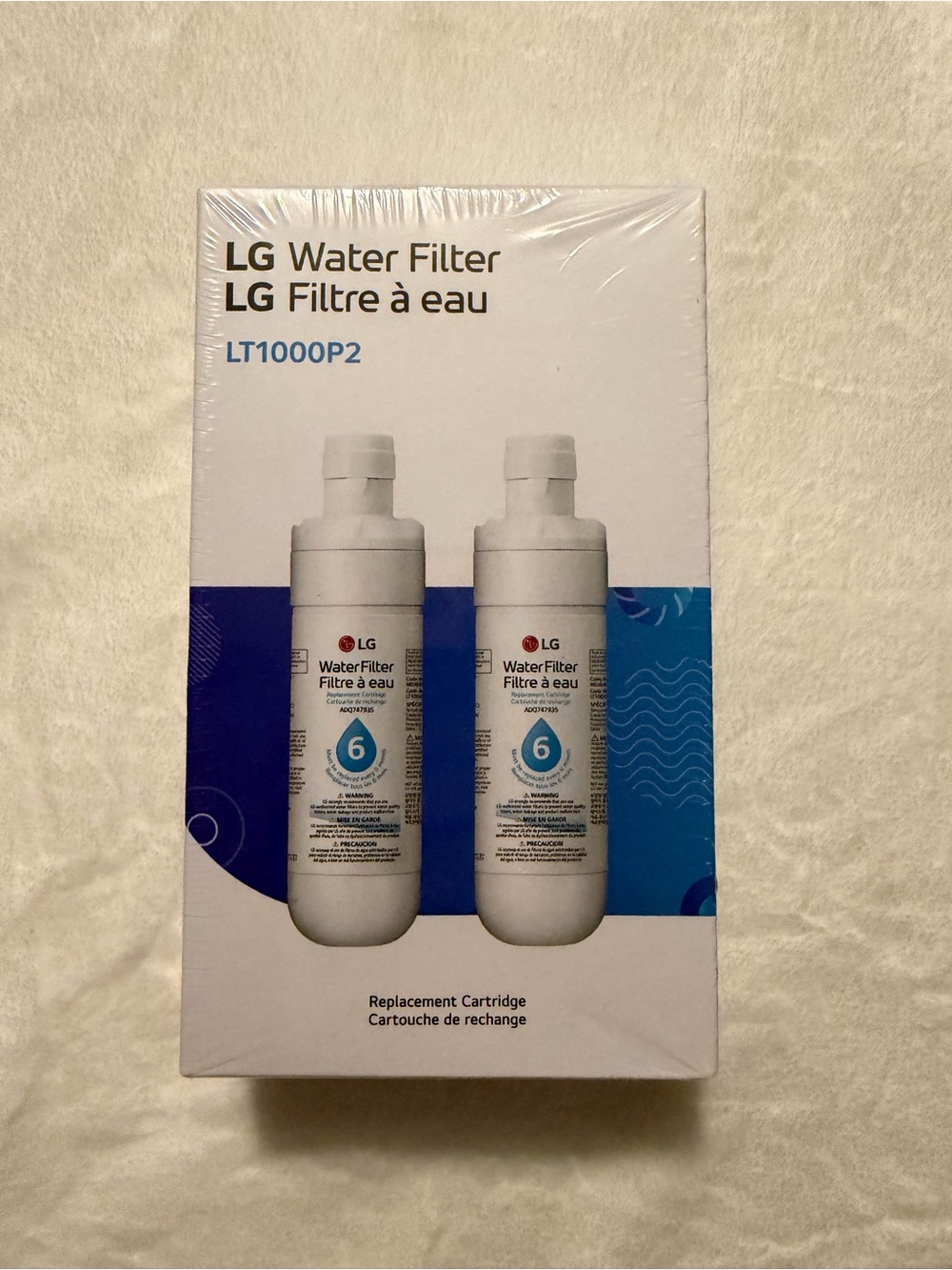 LG Water Filter Replacement LT1000P2 (2 Pack)